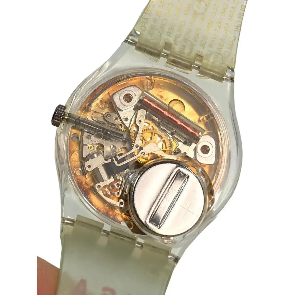 Swatch GZ150J Atlanta 1996 Olympic Team USA Watch 34mm Silver Quartz Vintage